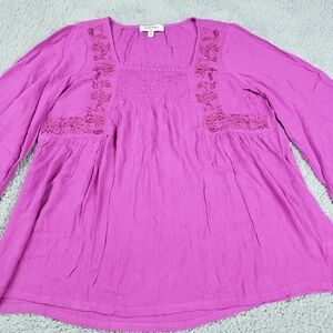 Haute Hippie Tribe Maggie Flowy XXS Hot Pink Top